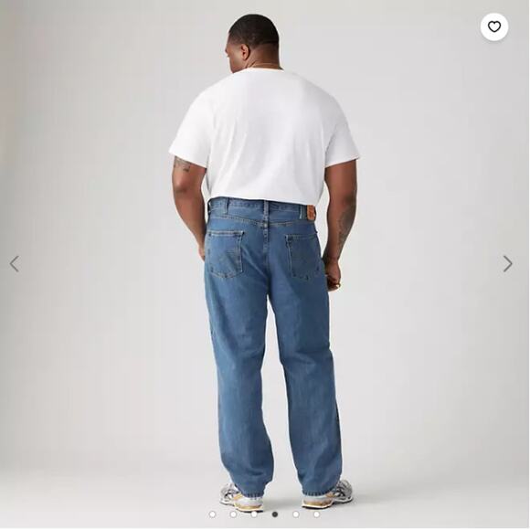 Levi's 550 Medium Stonewash Relaxed Fit Non Stretch Jeans Big & Tall Size 48x30 - Picture 1 of 15